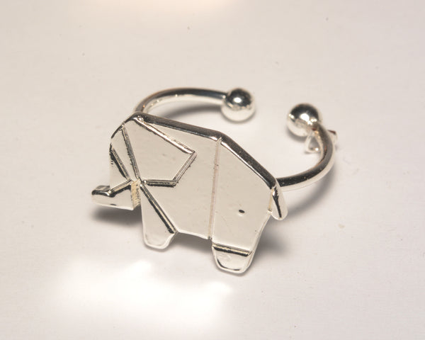 Anillo elefante origami